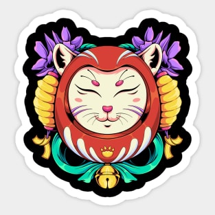 Daruma Cats Sticker